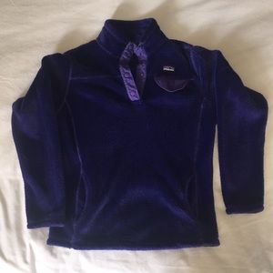 Girls Patagonia Fleece Snap-T Pullover